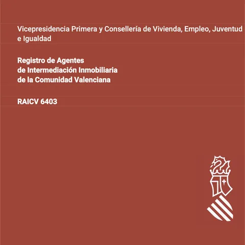 Registro de Agentes de Intermediación Inmobiliaria de la Comunidad Valenciana — RAICV 6403