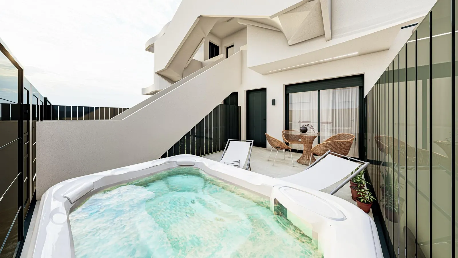 Boutique New Build Homes in San Pedro del Pinatar just 800 m from beach — 1