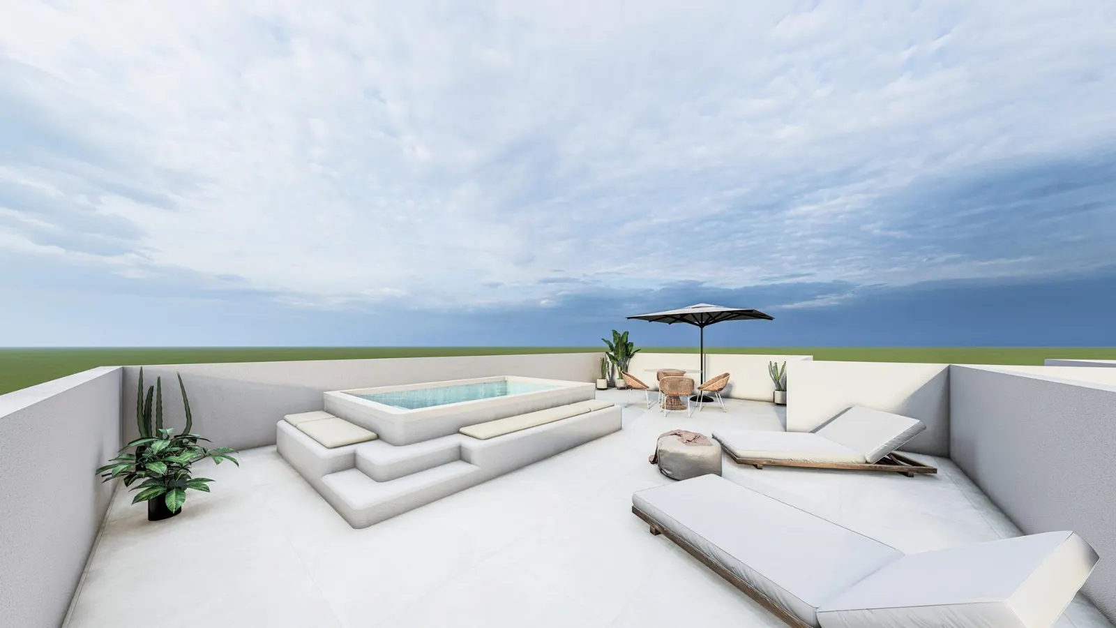 Boutique New Build Homes in San Pedro del Pinatar just 800 m from beach — 3