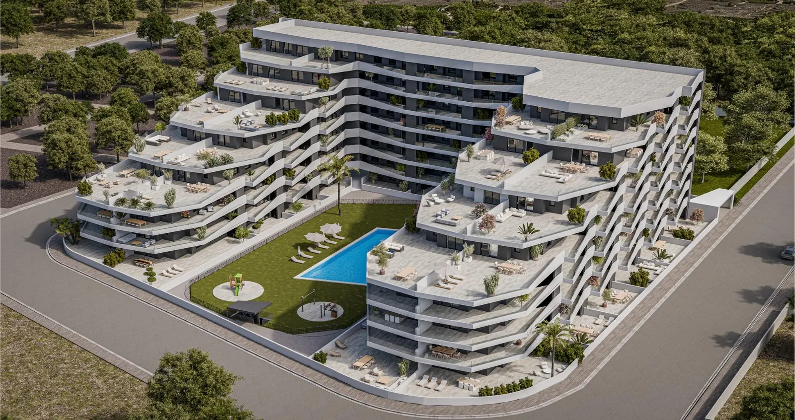 New Build Apartments with Pool in San Miguel de Salinas — 1