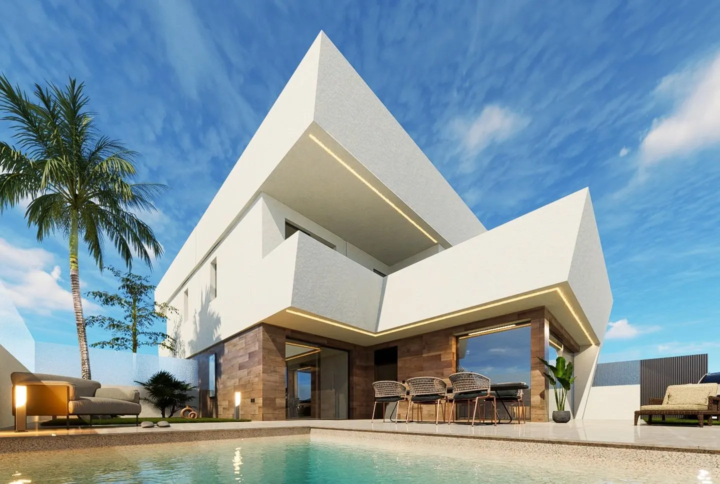 New Build Villas in San Pedro del Pinatar with Private Pool — 1
