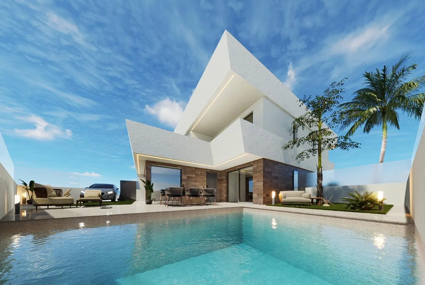 New Build Villas in San Pedro del Pinatar with Private Pool — 2