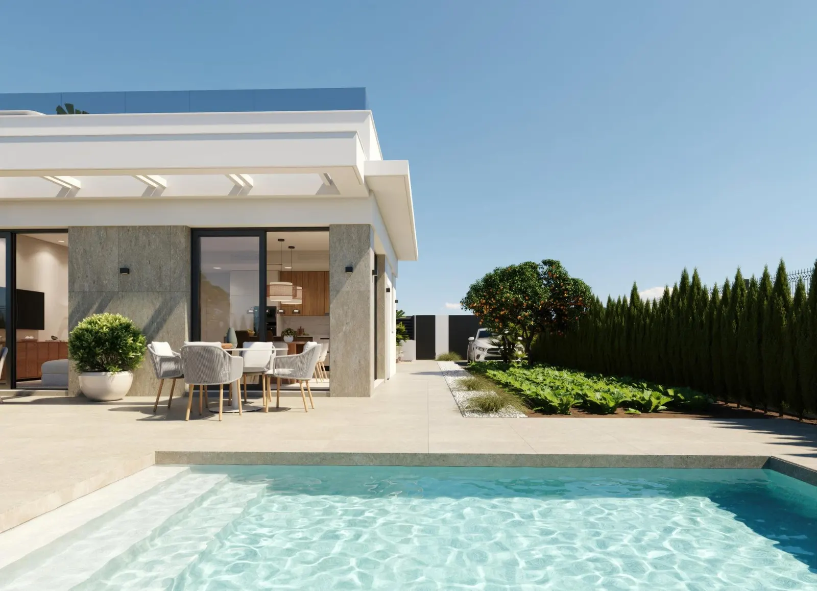 New Build Villas in Hacienda del Álamo Golf Resort, Murcia — 1