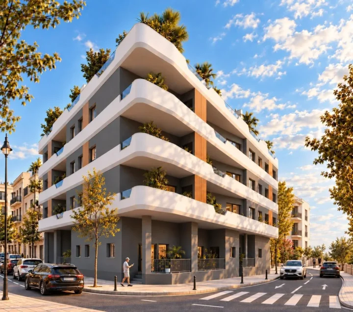 New Build Apartments in Central Santa Pola Near the Beach