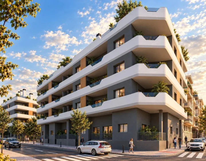 New Build Apartments in Central Santa Pola Near the Beach