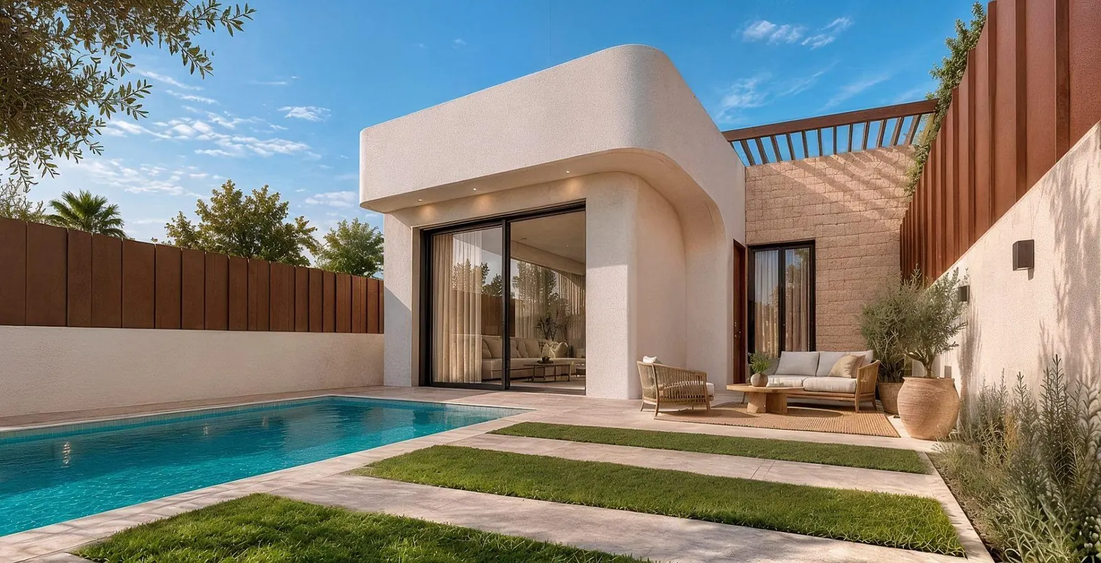 New Build Single Storey Townhouses with Private Pool in San Pedro del Pinatar — 1