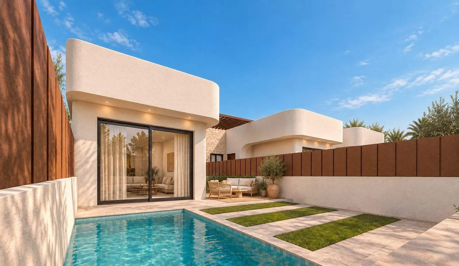 New Build Single Storey Townhouses with Private Pool in San Pedro del Pinatar — 2