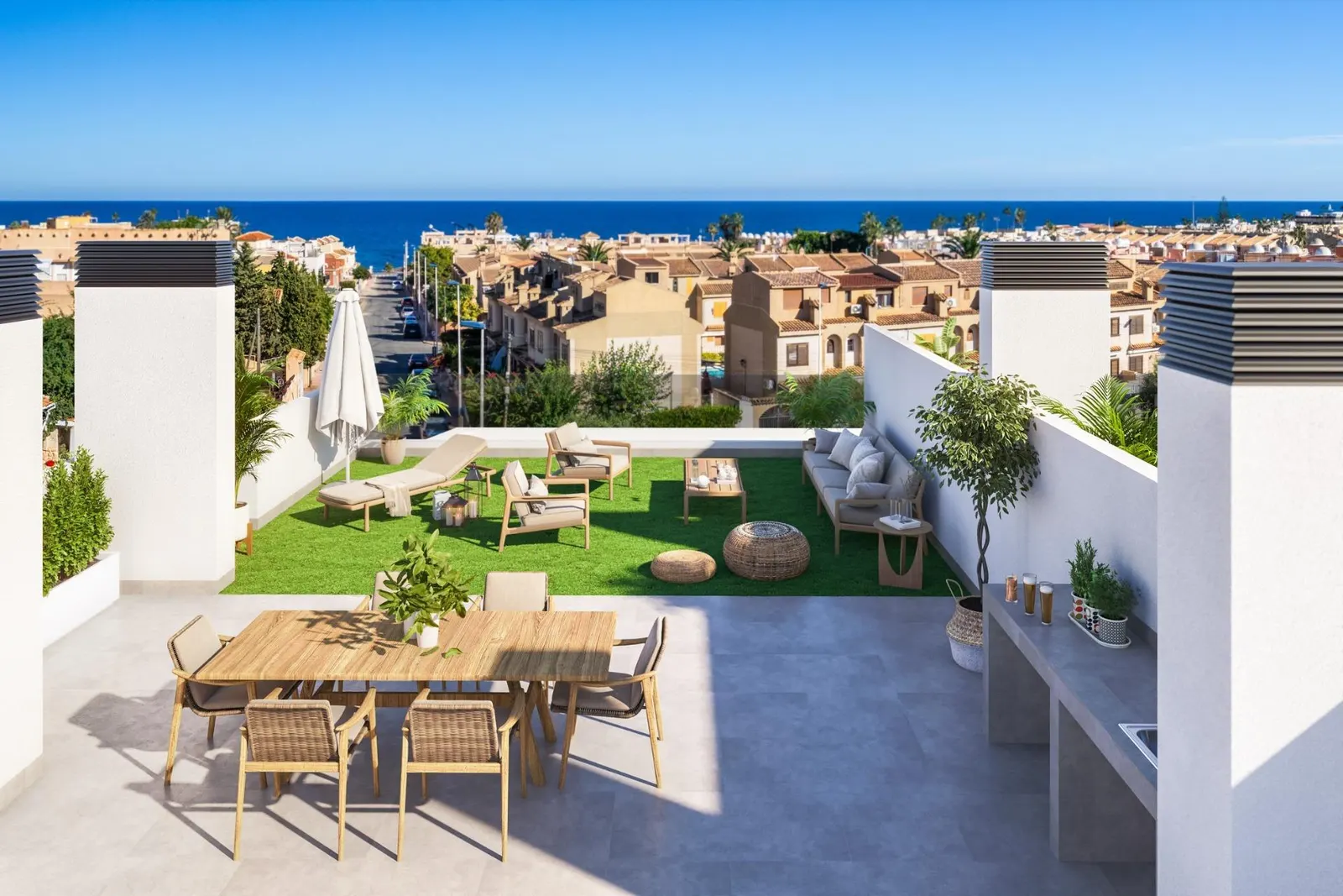 New Build Tourist Licensed Apartments 300 m from the Beach in Torrevieja — 2