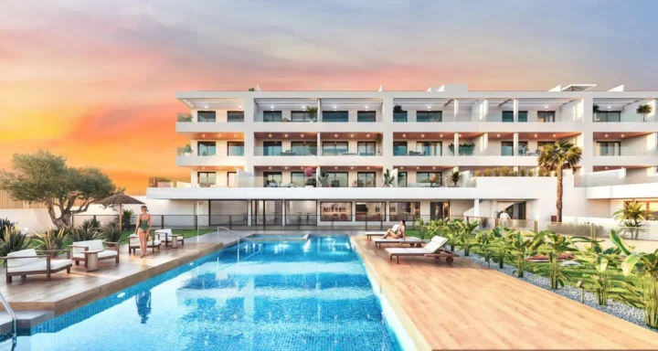 New Build Tourist Licensed Apartments 300 m from the Beach in Torrevieja
