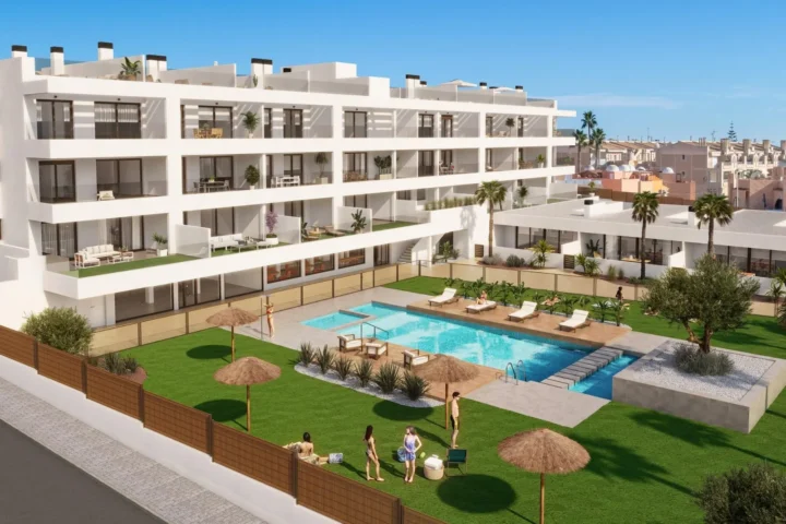 New Build Tourist Licensed Apartments 300 m from the Beach in Torrevieja