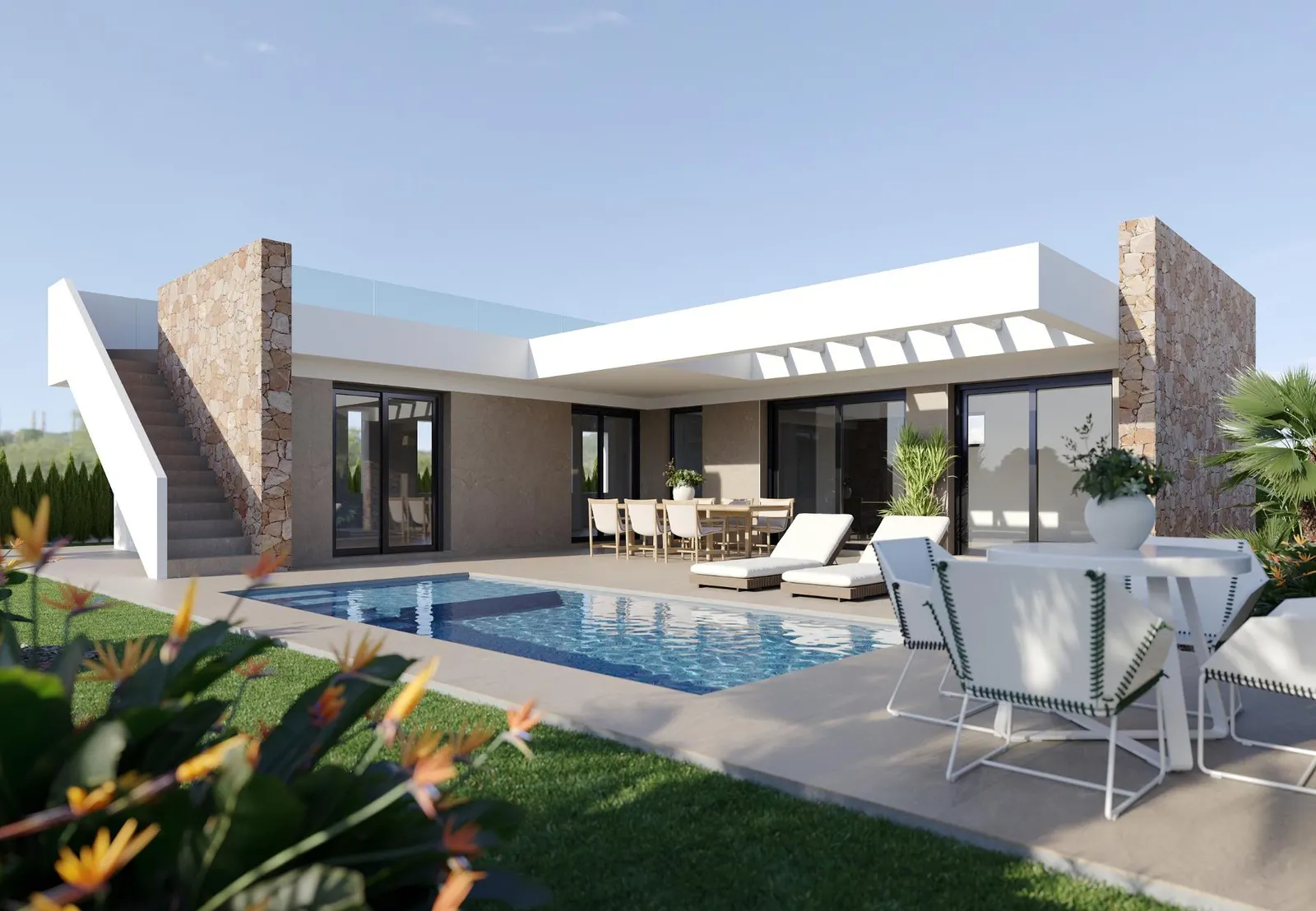New Build Villas in Hacienda del Álamo Golf Resort, Murcia — 1