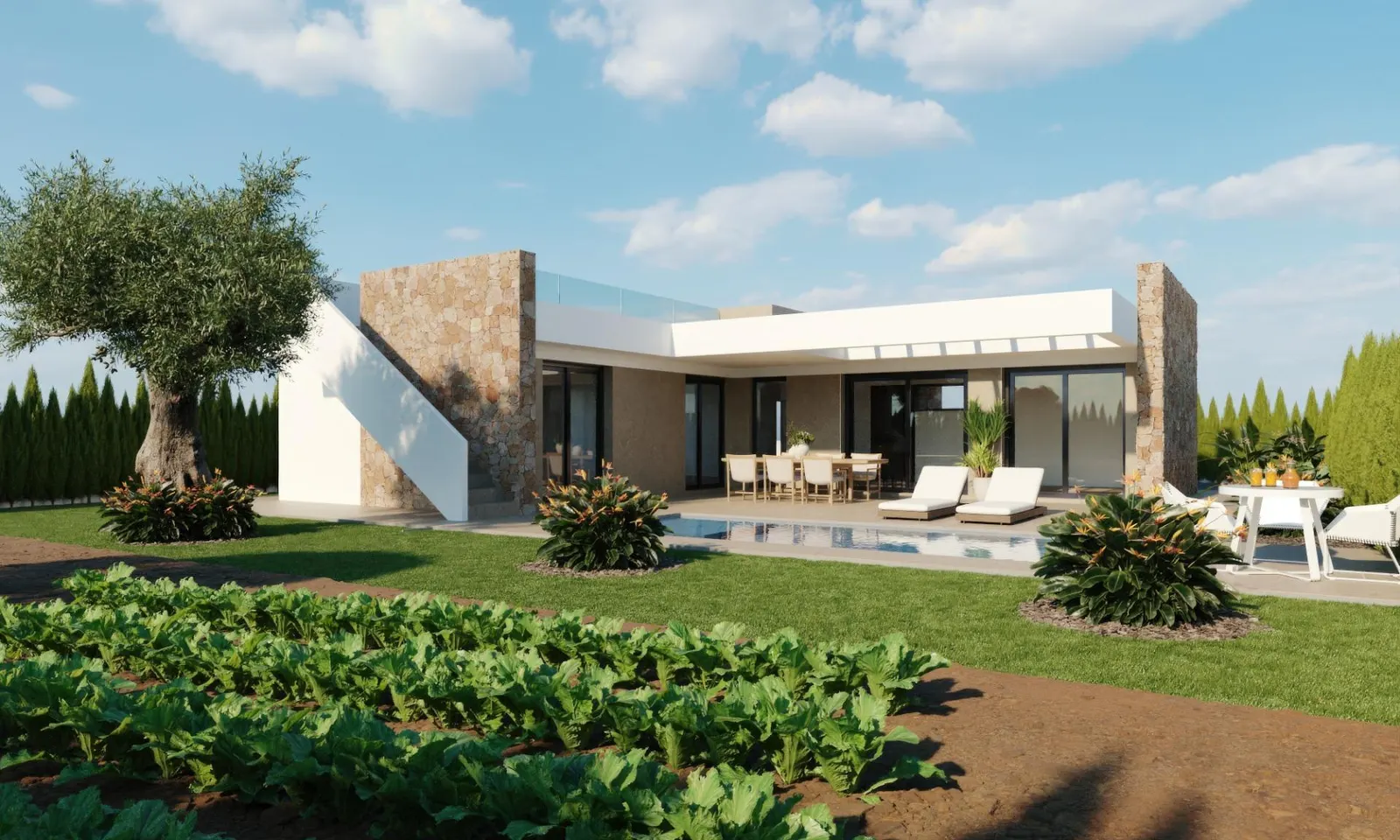 New Build Villas in Hacienda del Álamo Golf Resort, Murcia — 2