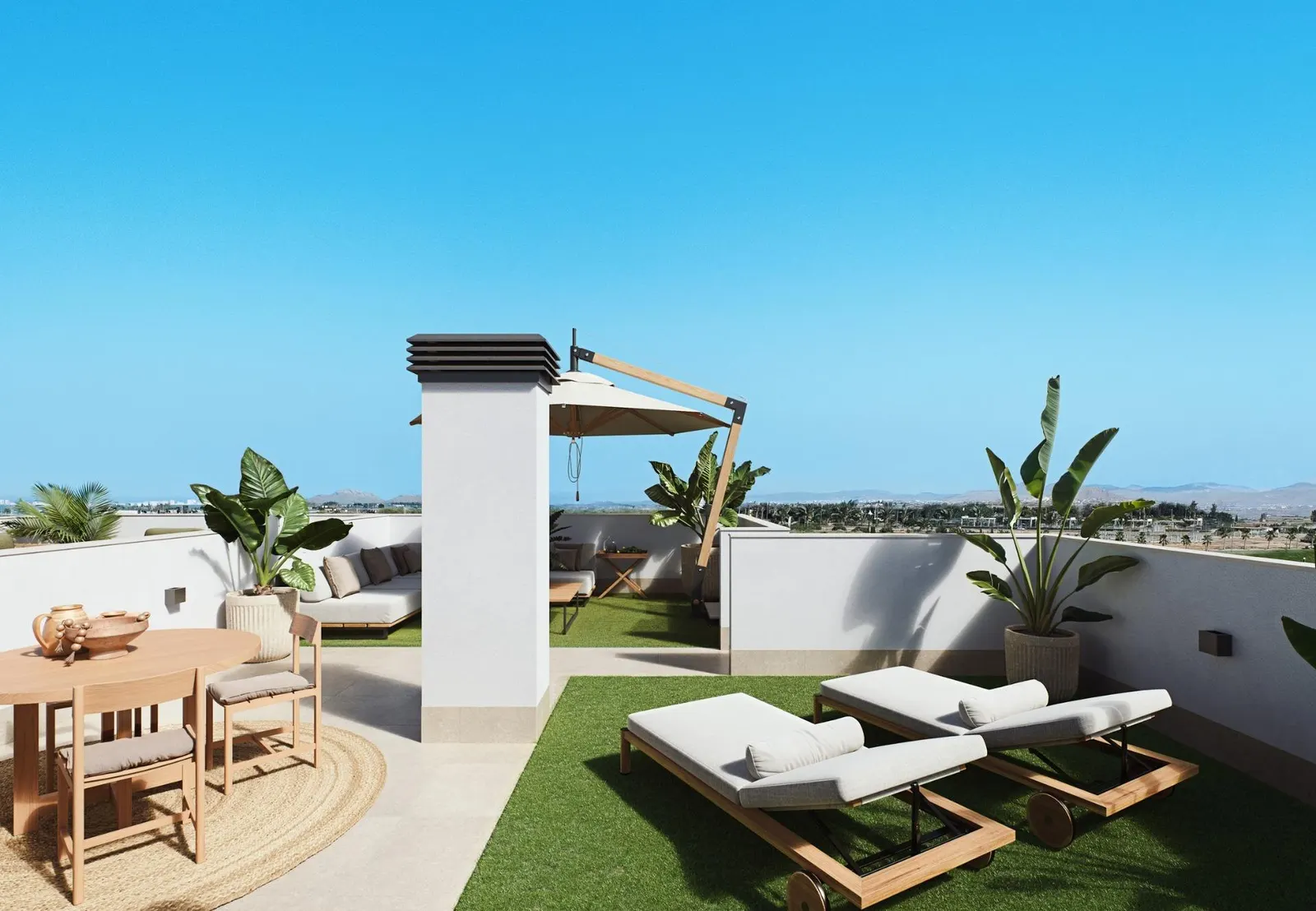 New Build Semi-Detached Villas with Private Pool Near Serena Golf in Los Alcazares — 2