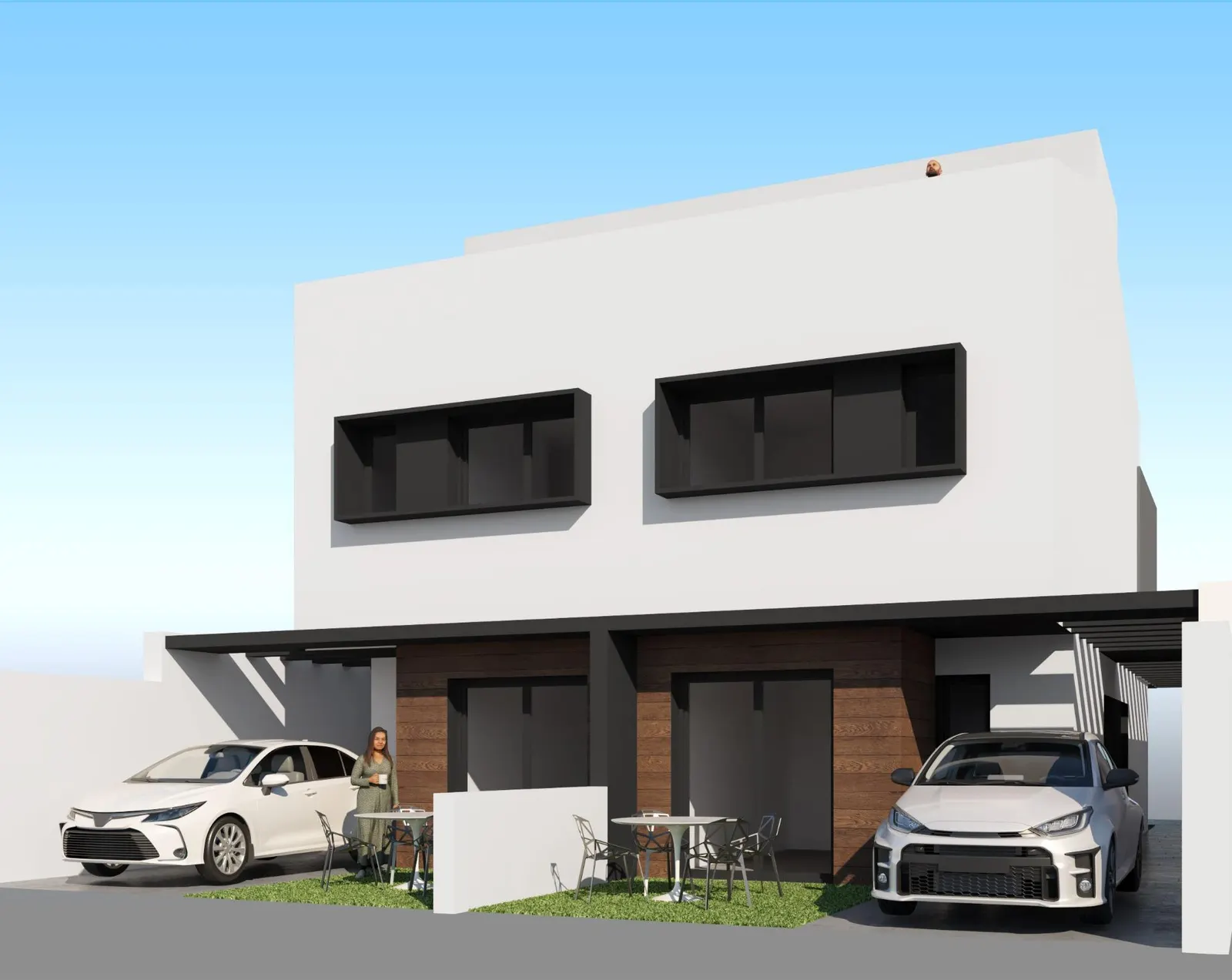 Modern Semi-Detached Villas with Private Pool Near the Sea in Santiago de la Ribera — 2