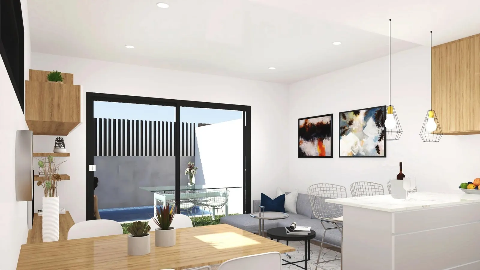 Modern Semi-Detached Villas with Private Pool Near the Sea in Santiago de la Ribera — 5