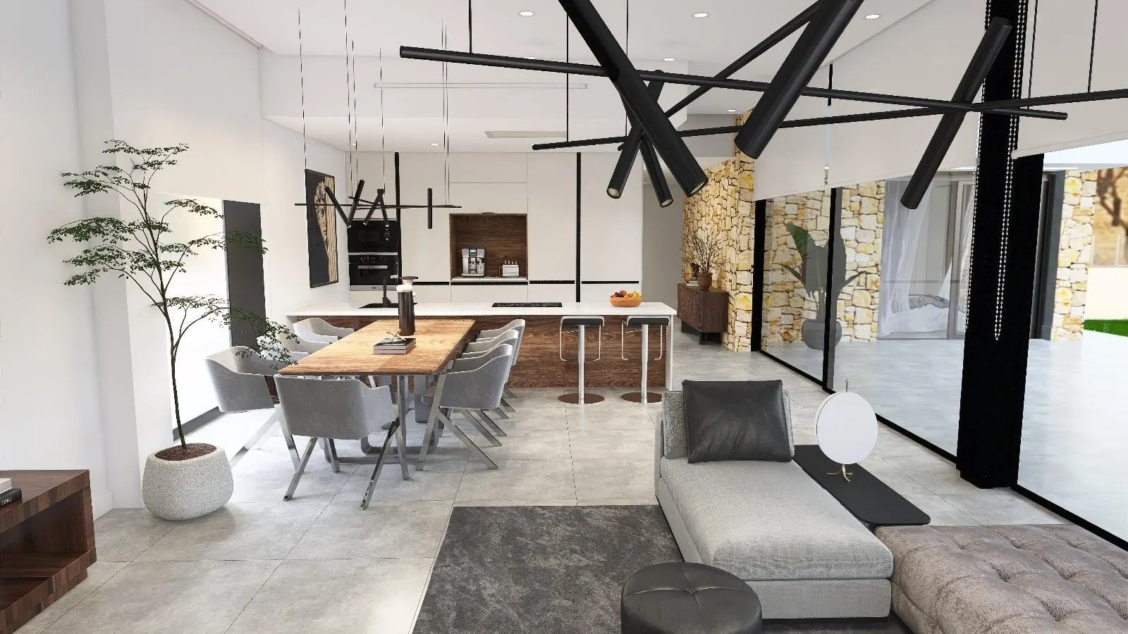 Newly built villas located in the municipality of Aspe. — 2