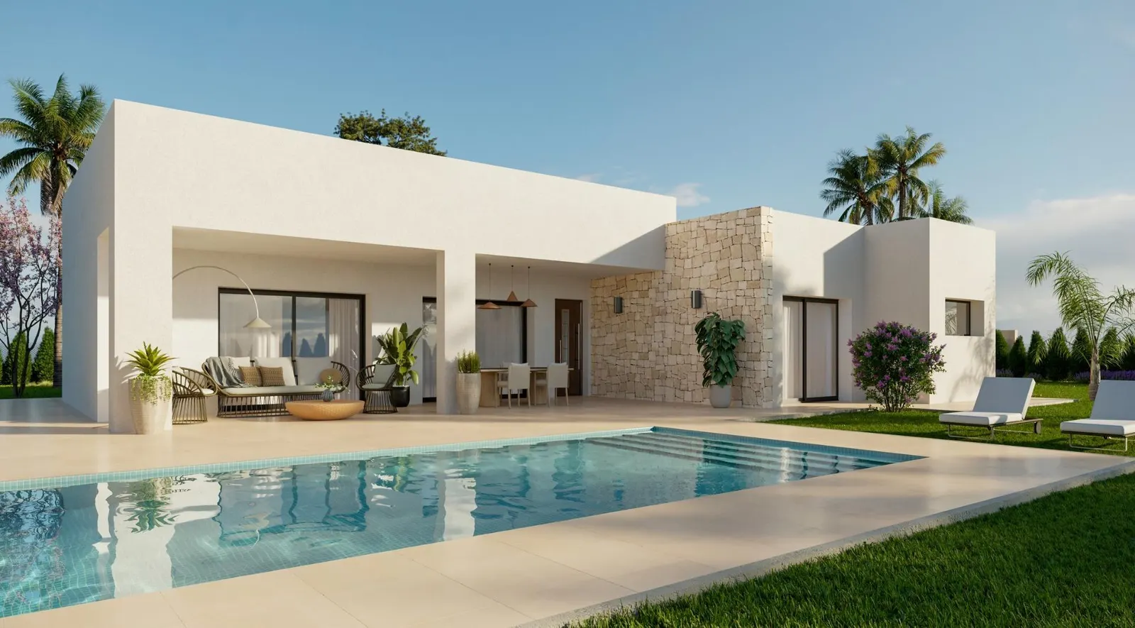 Newly built villas located in the municipality of Aspe. — 1