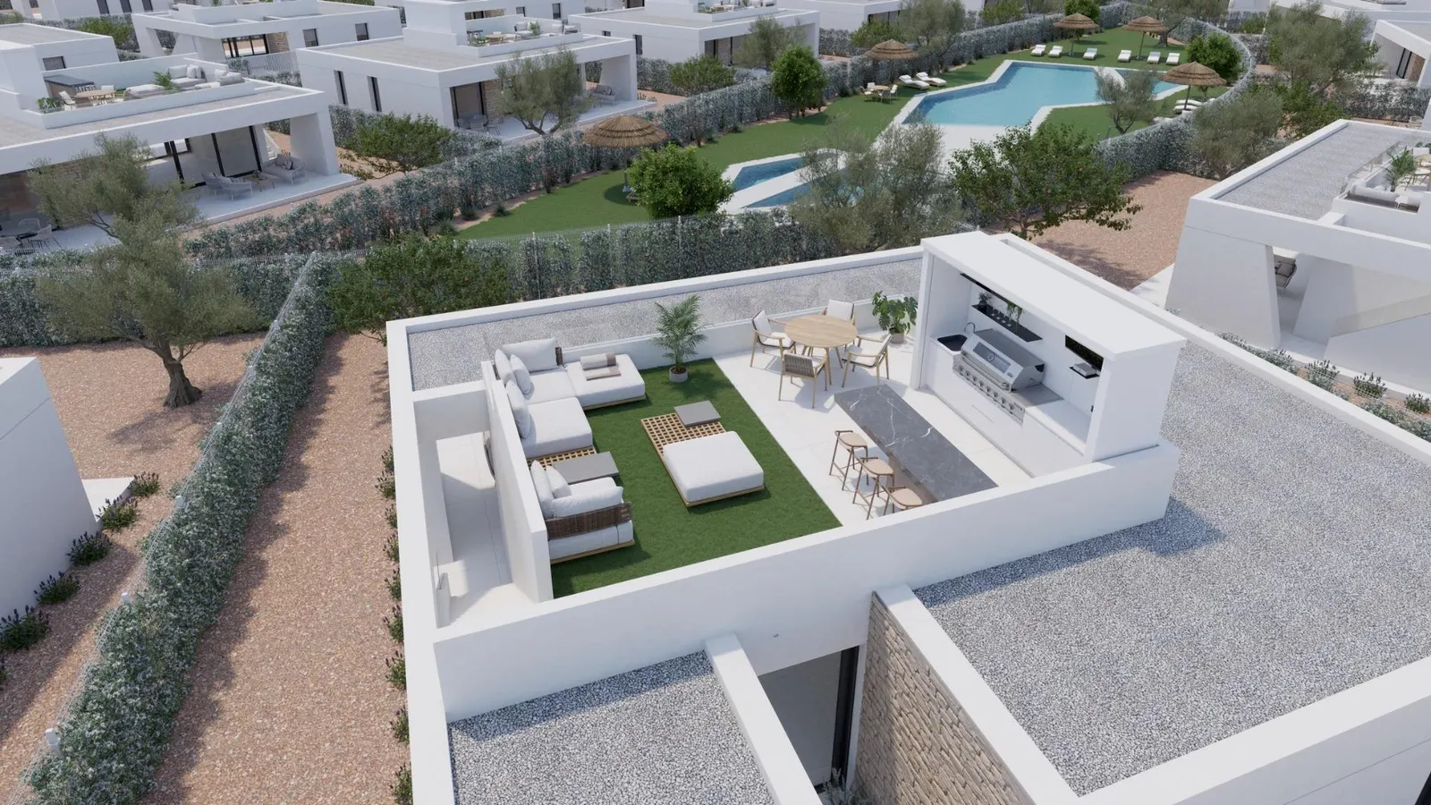 Exclusive villas with private pools at Hacienda del Álamo Golf Resort, Costa Cálida — 5