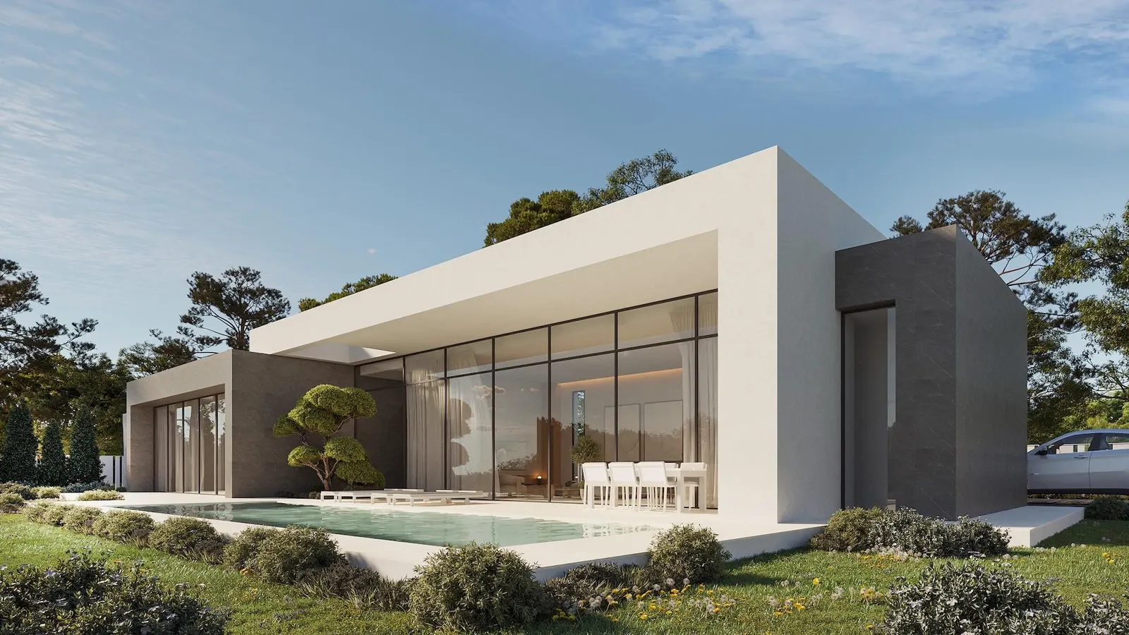New Build Villa for Sale in Calpe – Modern Design Just 900m from the Beach — 1