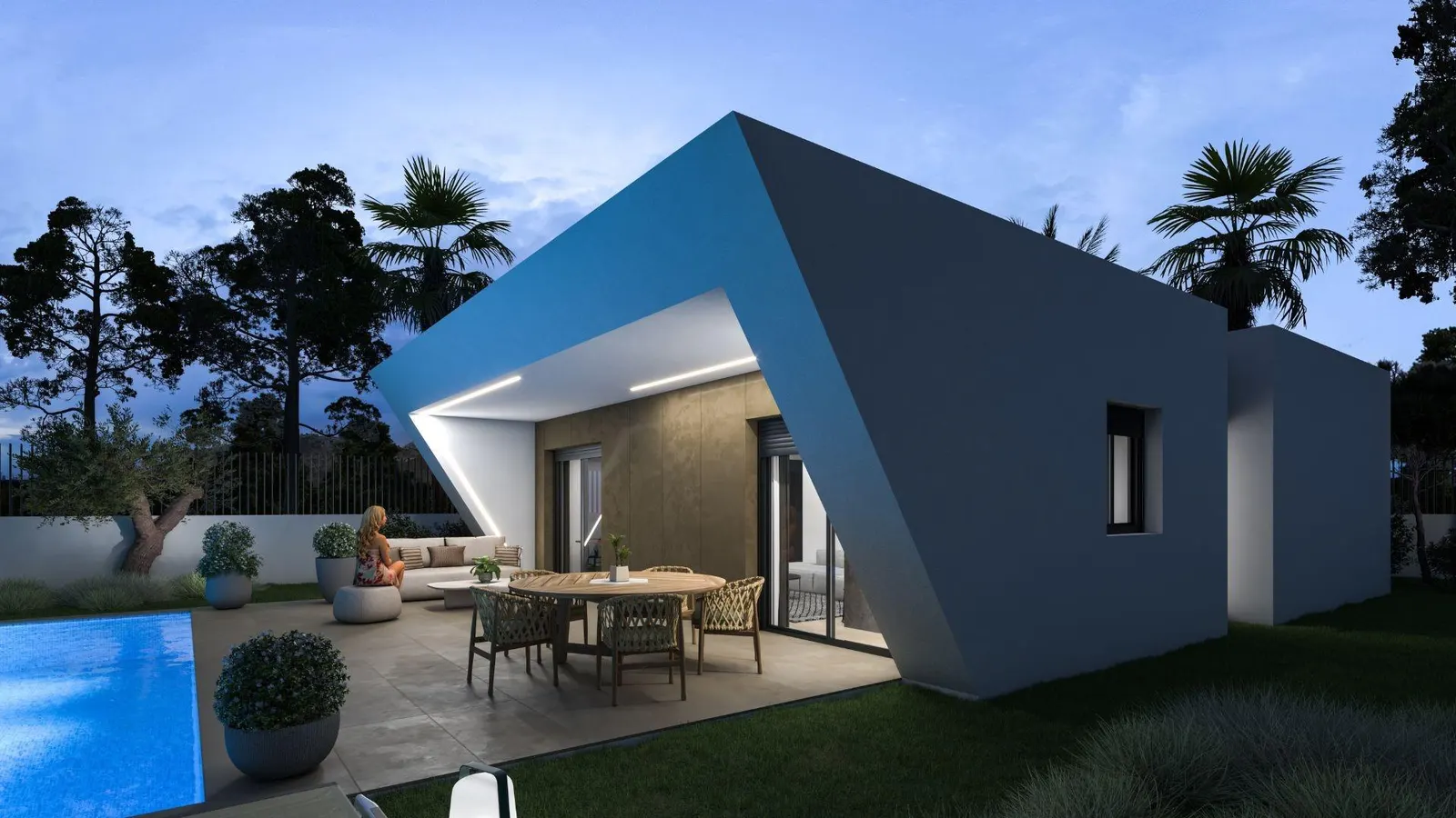 NEWLY BUILT VILLAS WITH POOL IN HONDON DE LAS NIEVES — 2