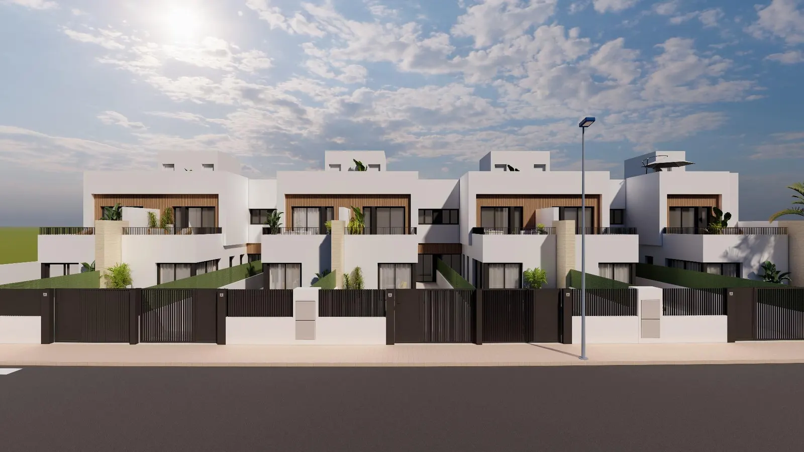 Modern Semi-Detached Villas with Private Pool Near the Sea in Santiago de la Ribera — 2