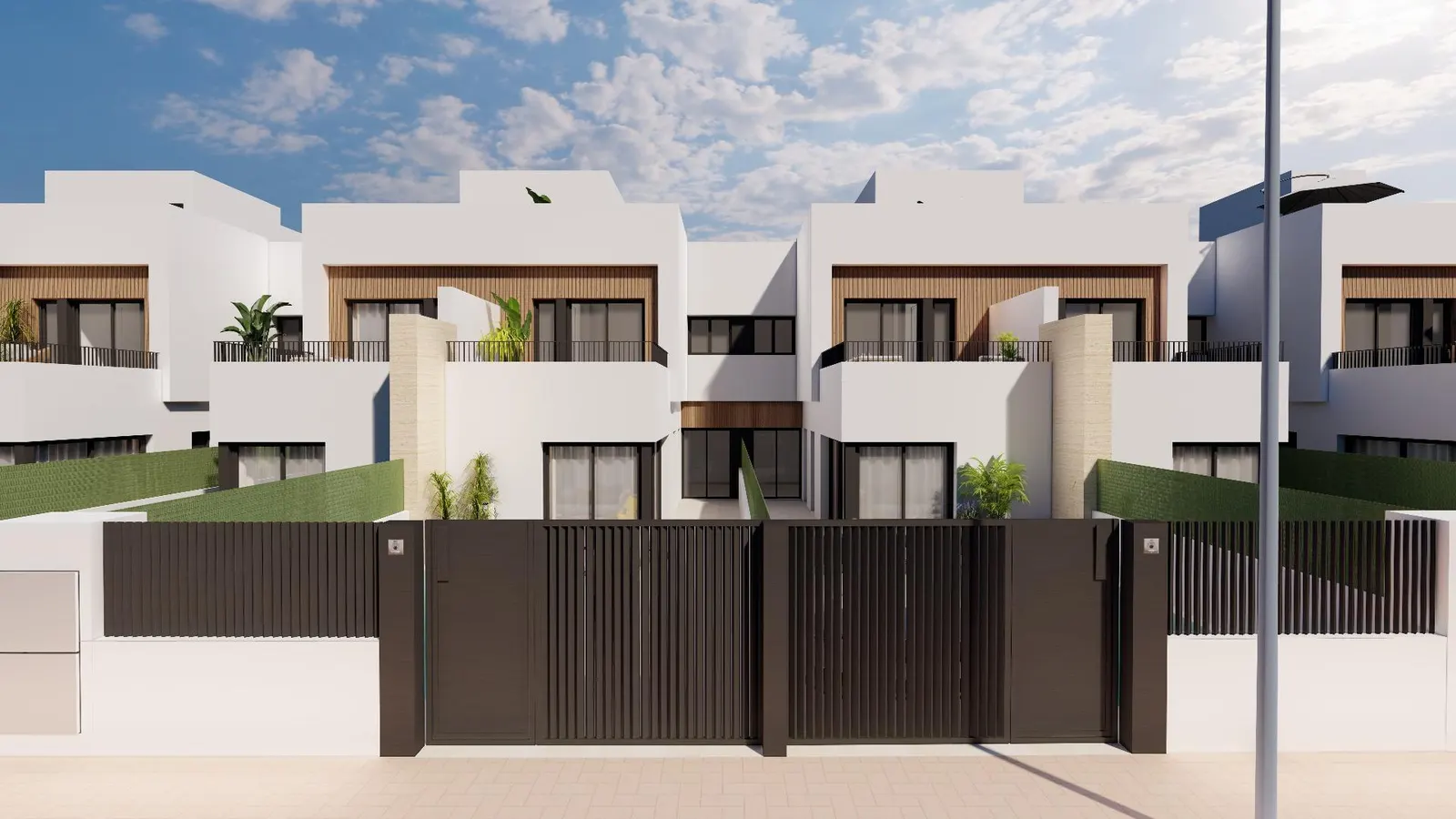 Modern Semi-Detached Villas with Private Pool Near the Sea in Santiago de la Ribera — 3