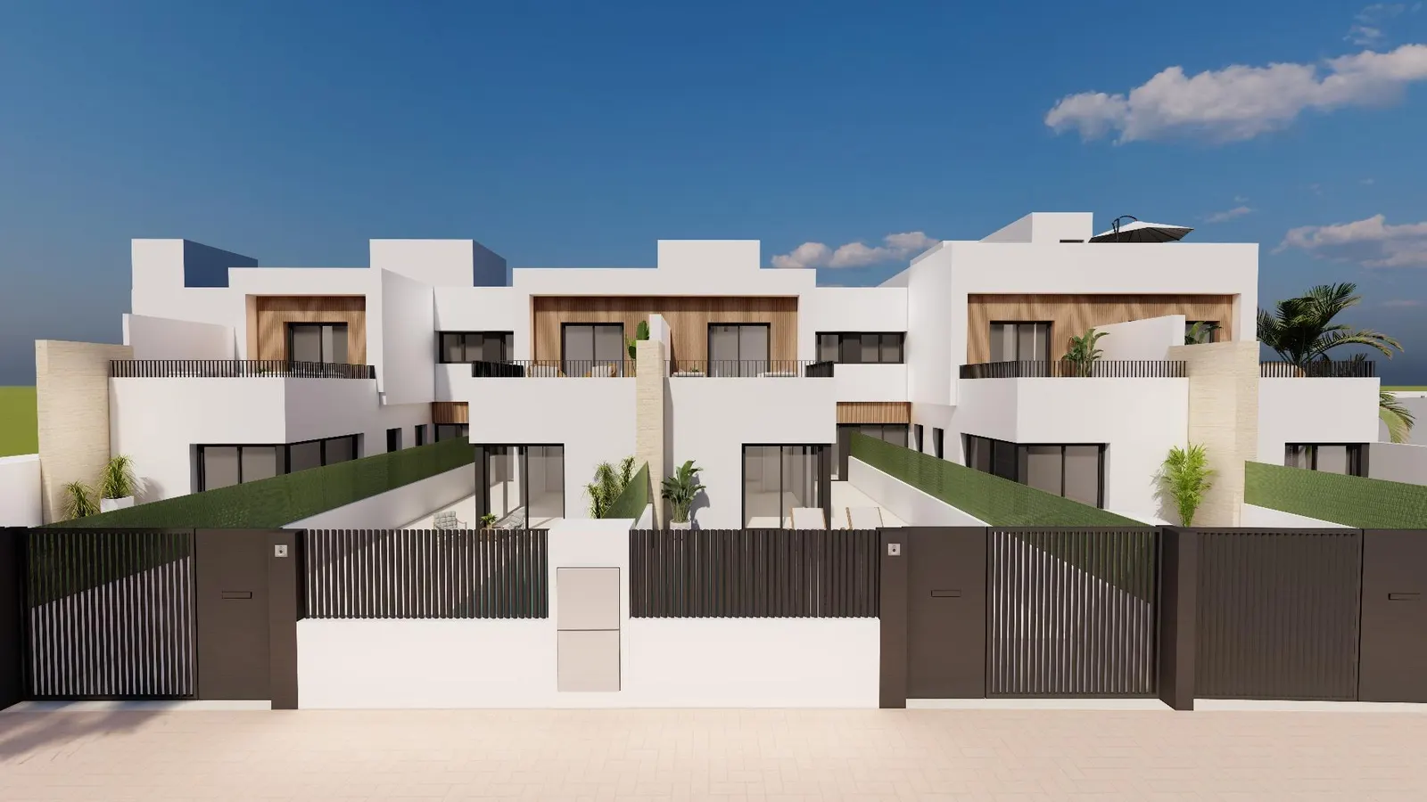 Modern Semi-Detached Villas with Private Pool Near the Sea in Santiago de la Ribera — 5