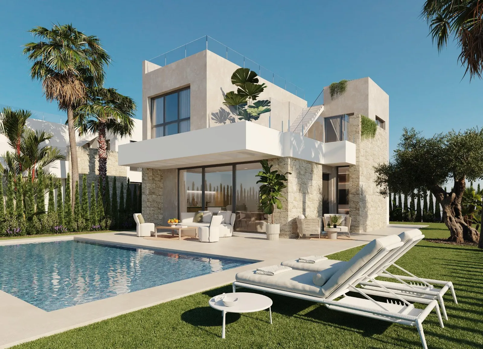Modern New Build Villas with Sea Views in Finestrat, Alicante — 1
