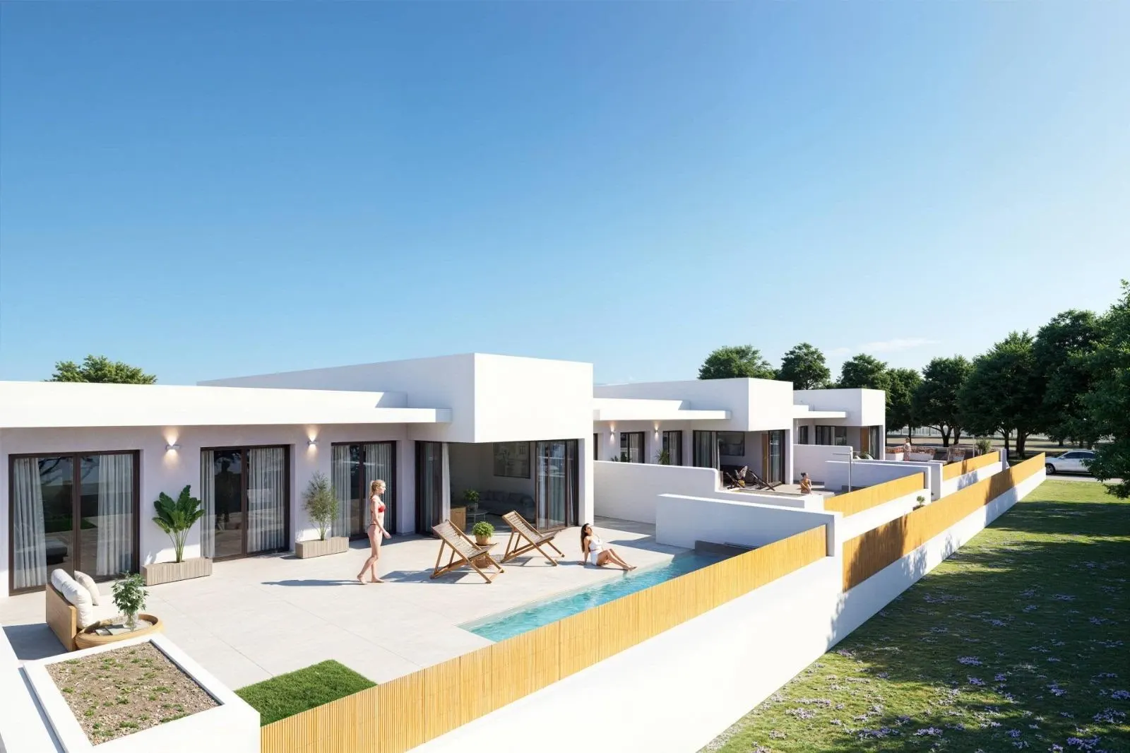 New Build Ibiza Style Townhouses in Dolores Costa Blanca — 3