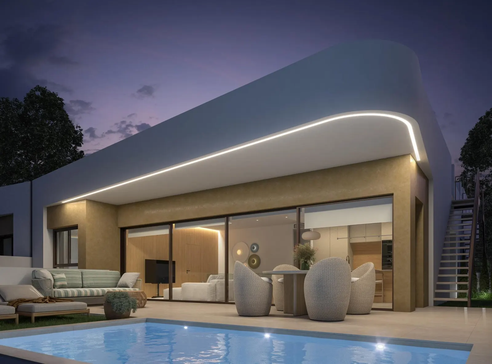 New Build Corner Quad Villas with Private Pool in Dolores, Alicante — 2