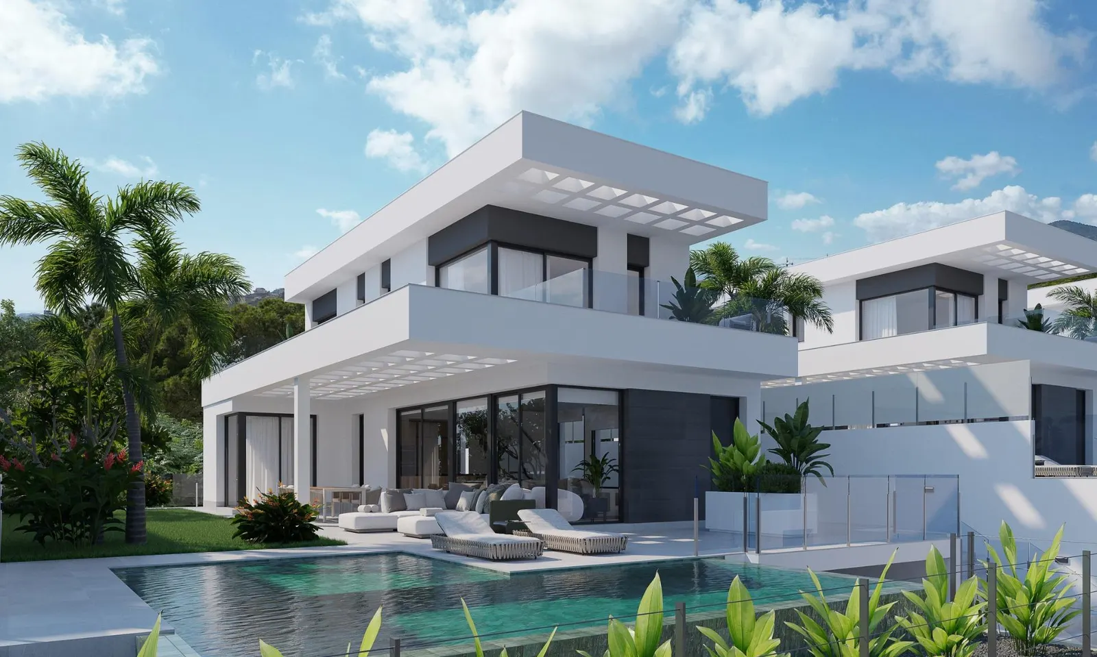 NEW BUILD VILLAS IN FINESTRAT WITH SEA VIEWS — 1