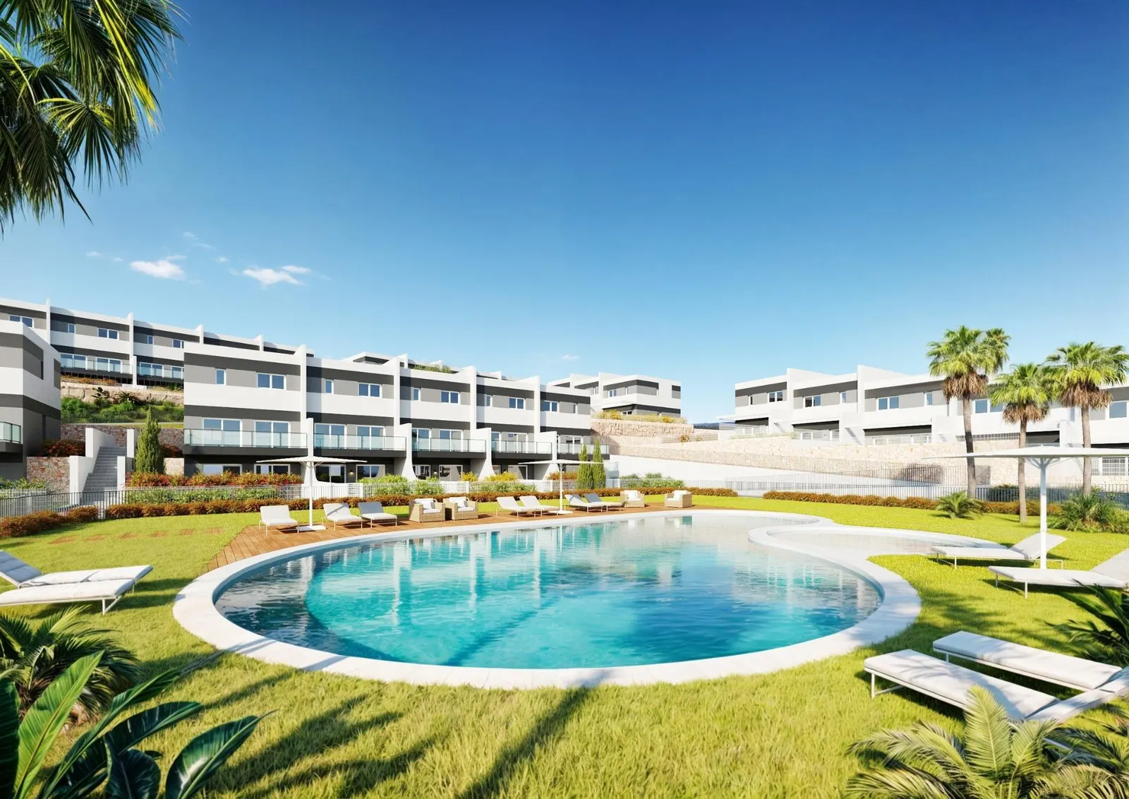 Modern 3 Bedroom Townhouses for Sale in Balcon de Finestrat Costa Blanca — 2