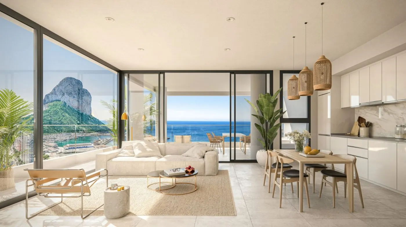 NEW BUILD LUXURY PENTHOUSES WITH THE SEA VIEWS IN CALPE — 1