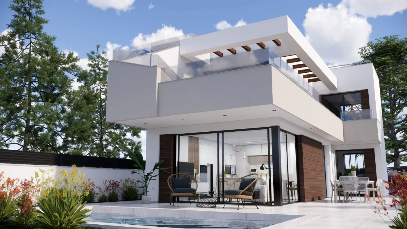 NEW BUILD VILLAS IN PILAR DE LA HORADADA ON THE GOLF COURSE — 3