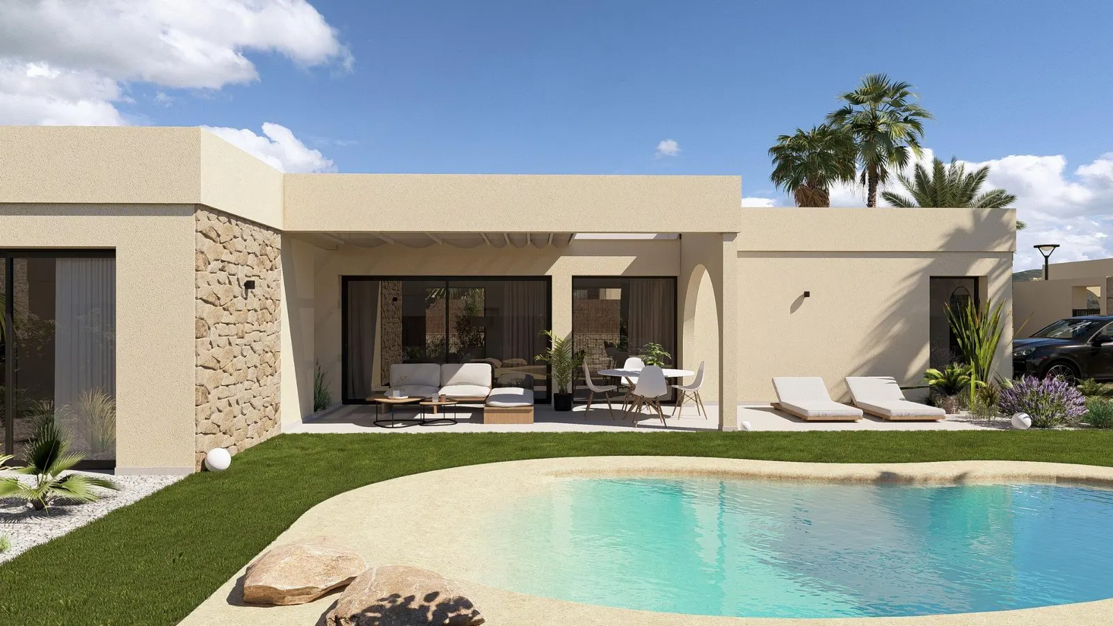 Contemporary One Level Villas in Altaona Golf Resort Murcia — 1