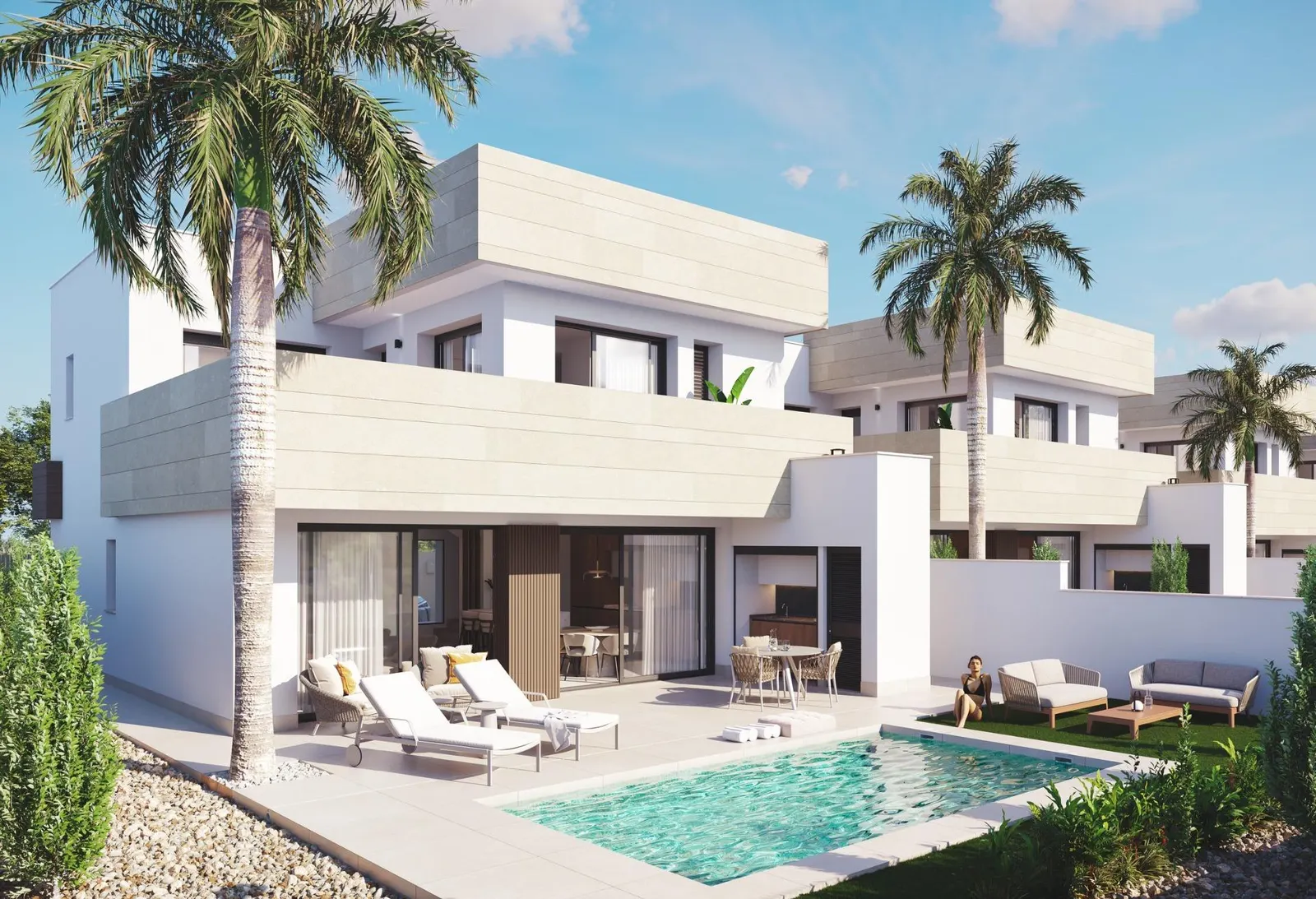 Modern New Build Villas Near the Beach in Santiago de la Ribera — 1