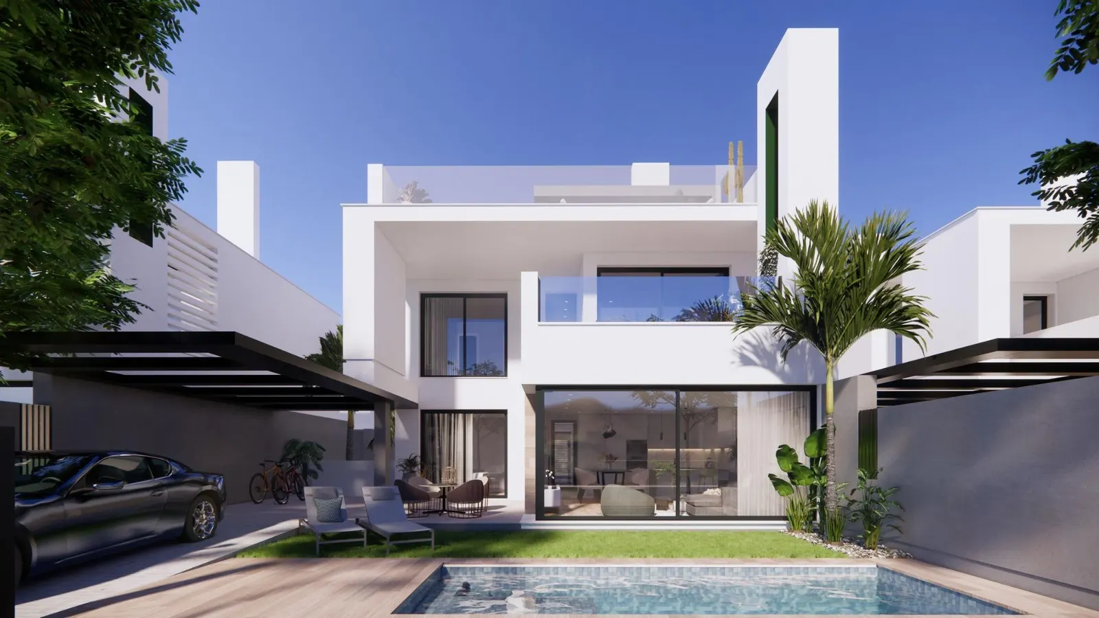 NEW BUILD VILLAS IN PRIVATE GATED RESORT IN PROVINCE OF MURCIA — 1