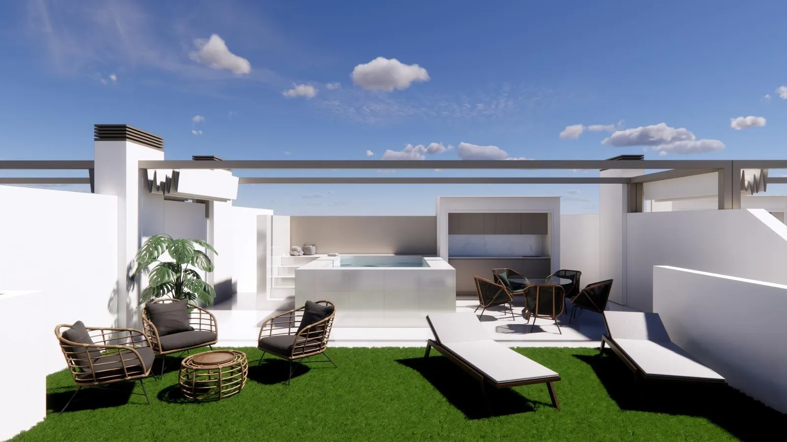 New Build Bungalows for Sale in Pilar de la Horadada 3 km from Beach — 1
