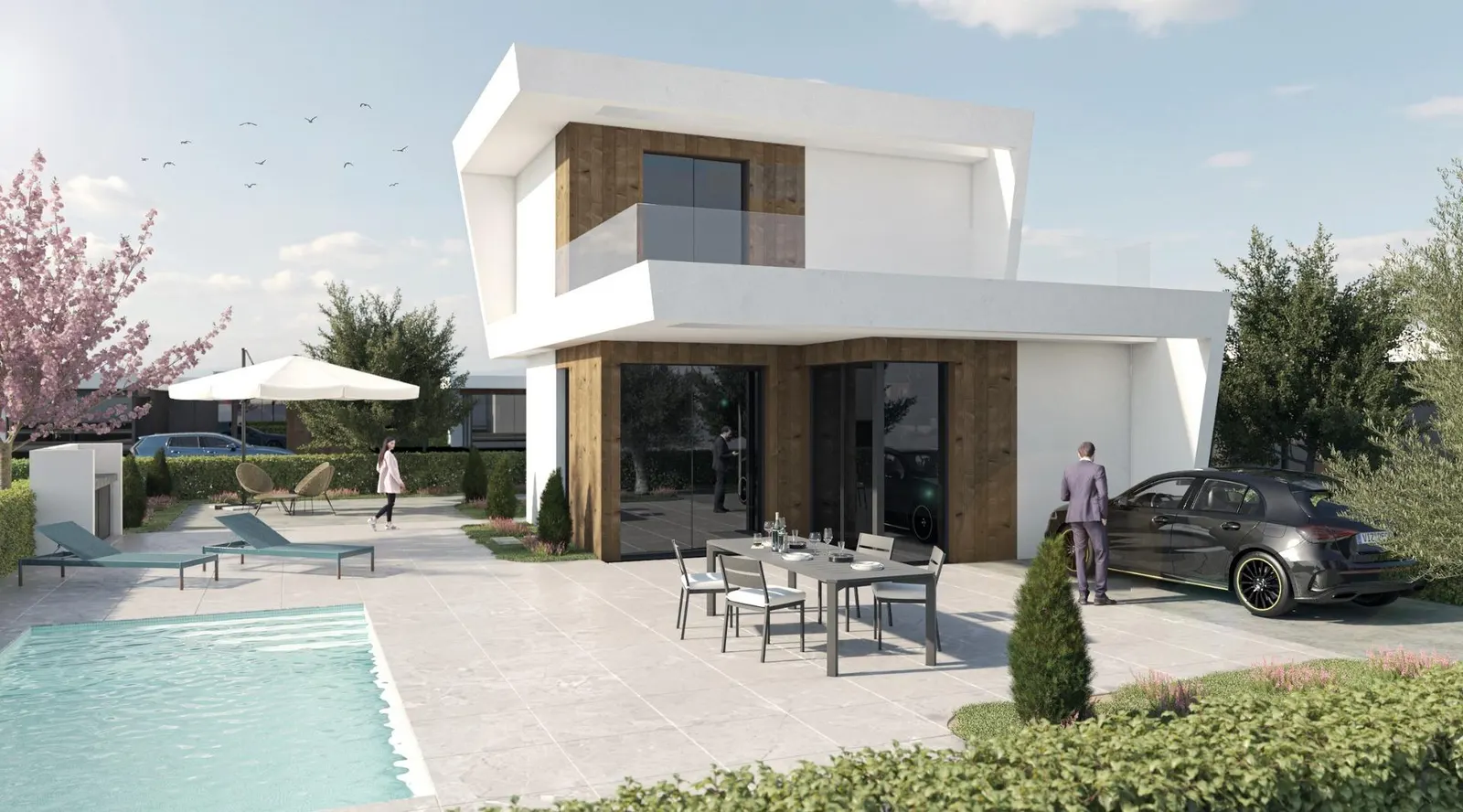 New Build Villas in Altaona Golf Resort Murcia with Private Pool and Mountain Views — 1