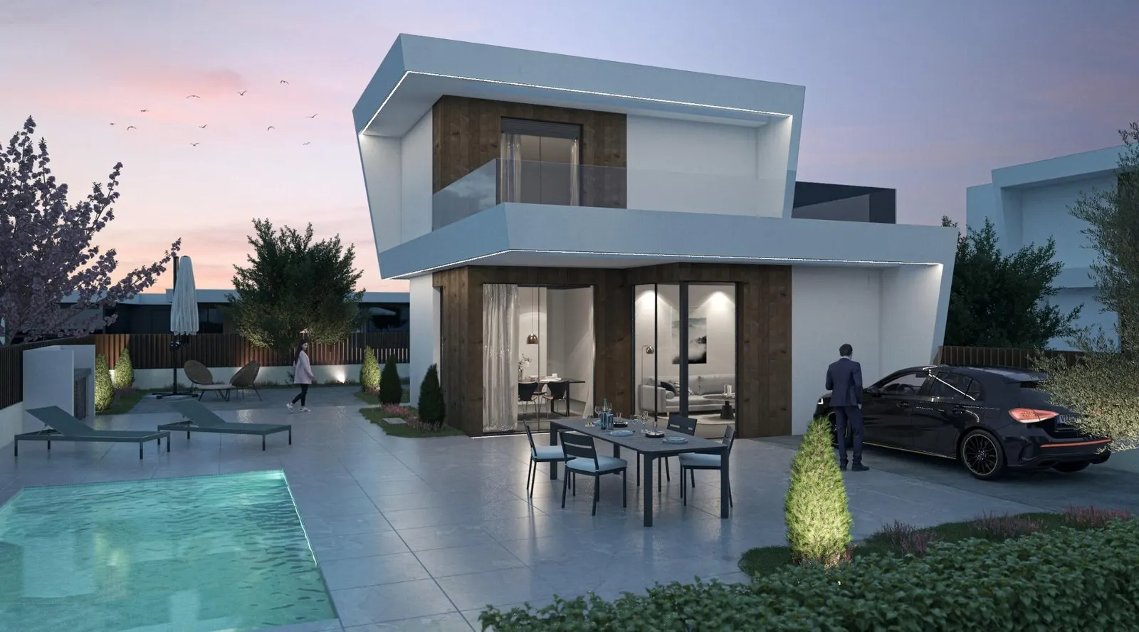 New Build Villas in Altaona Golf Resort Murcia with Private Pool and Mountain Views — 4