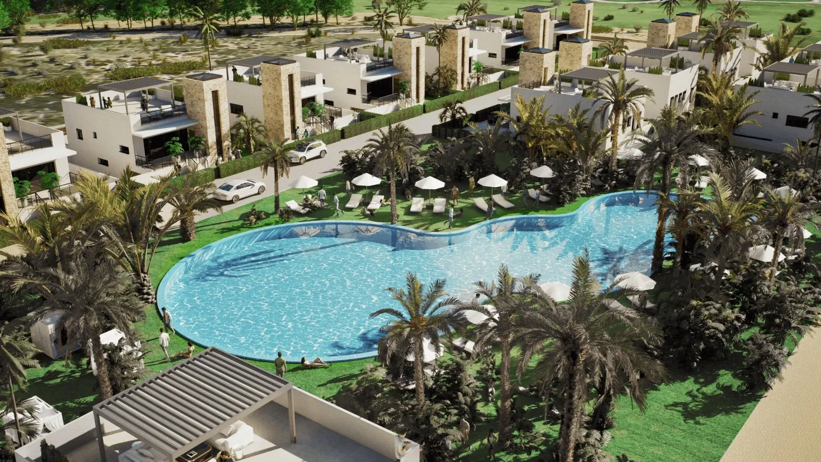 New Build Villas in Camposol Golf (Mazarron-Murcia) with Private Solarium and Basement — 4