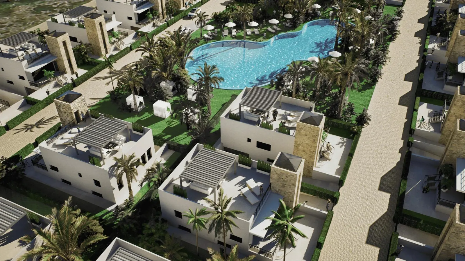 New Build Villas in Camposol Golf (Mazarron-Murcia) with Private Solarium and Basement — 5