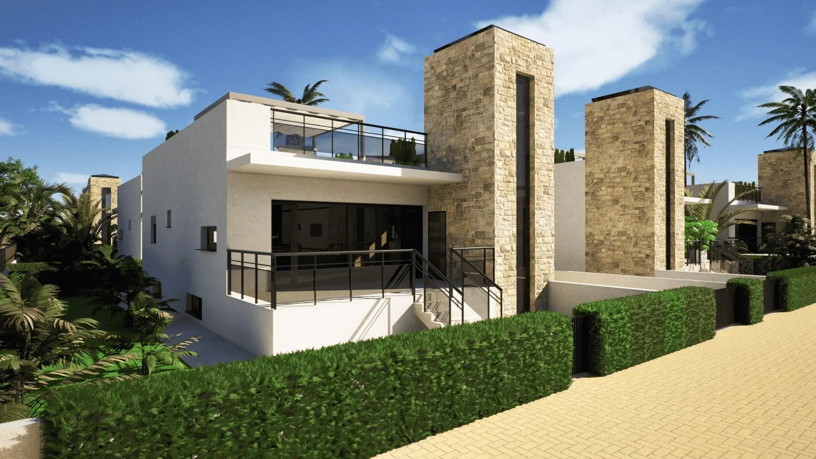 New Build Villas in Camposol Golf (Mazarron-Murcia) with Private Solarium and Basement — 1