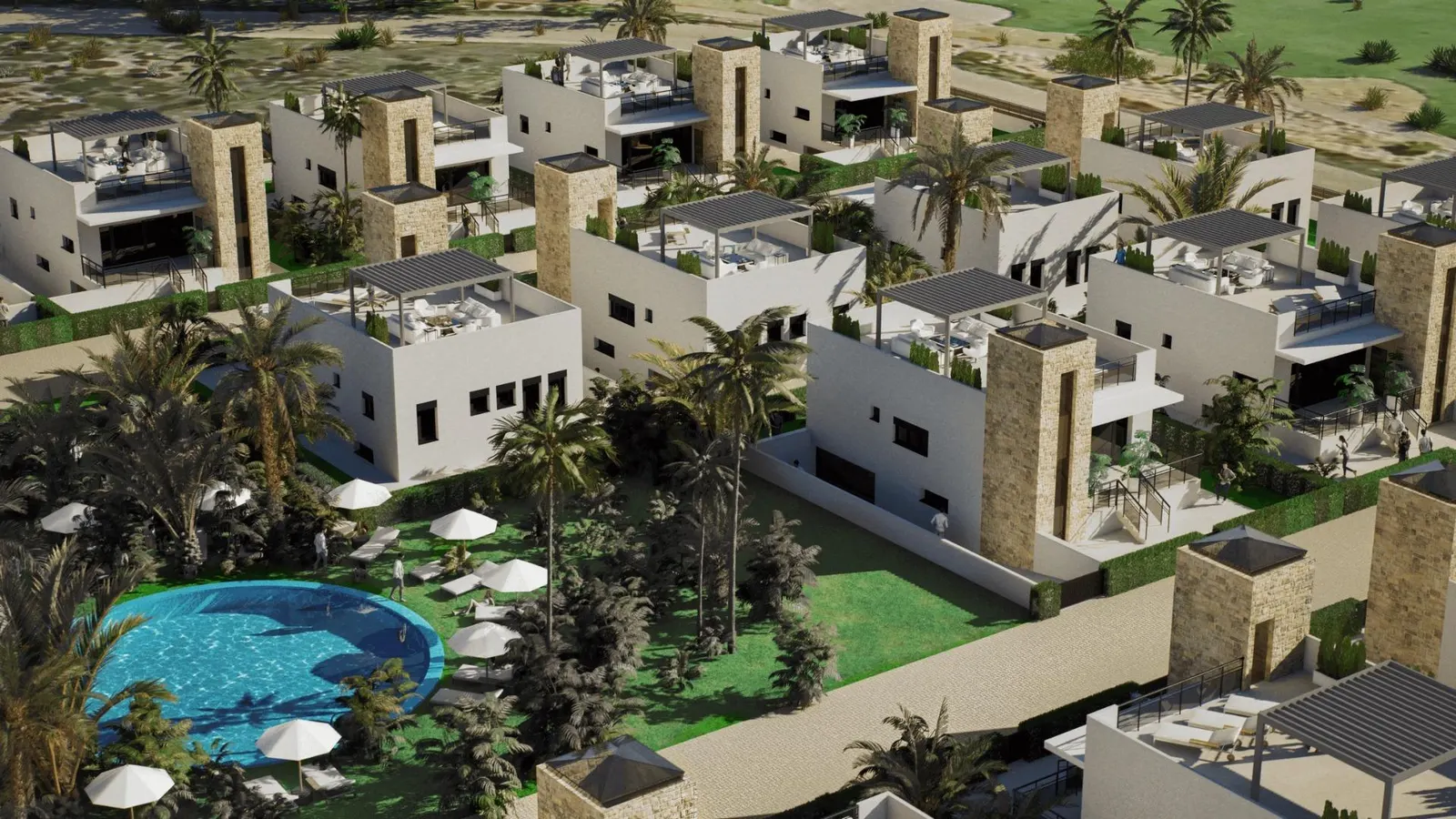 New Build Villas in Camposol Golf (Mazarron-Murcia) with Private Solarium and Basement — 5