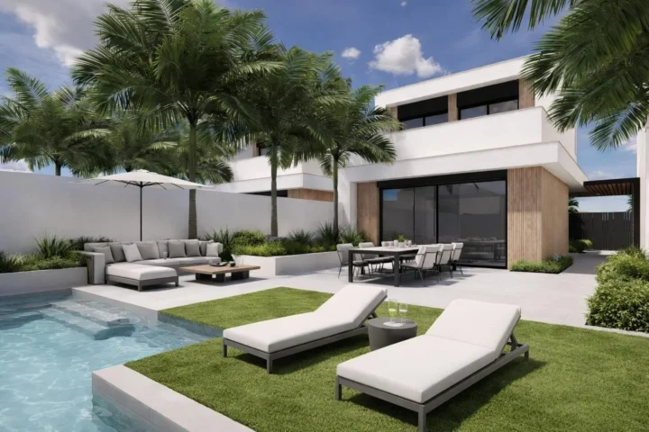 New Build Villas with Private Pool Near La Serena Golf in Los Alcazares