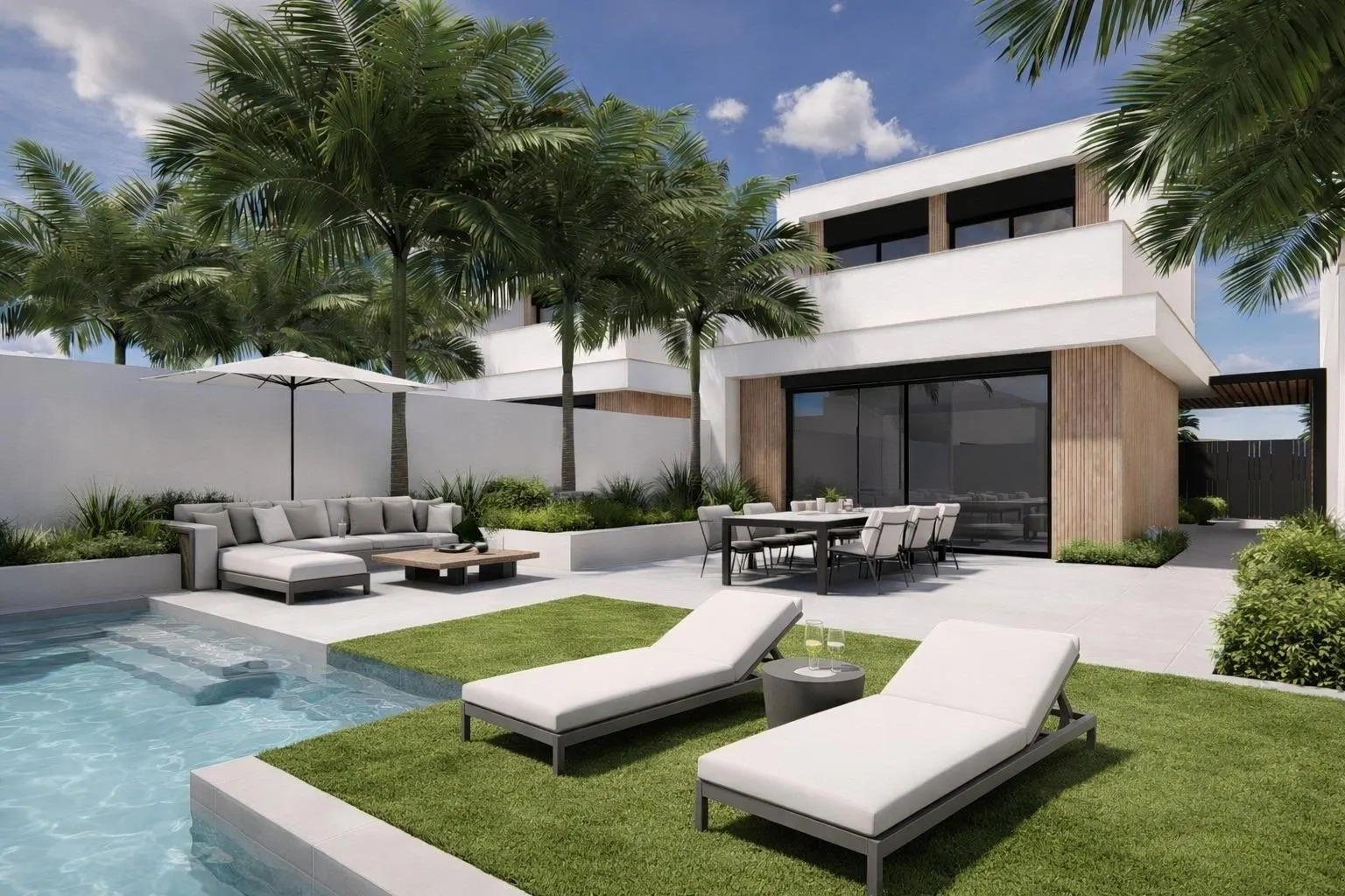 New Build Villas with Private Pool Near La Serena Golf in Los Alcazares — 1