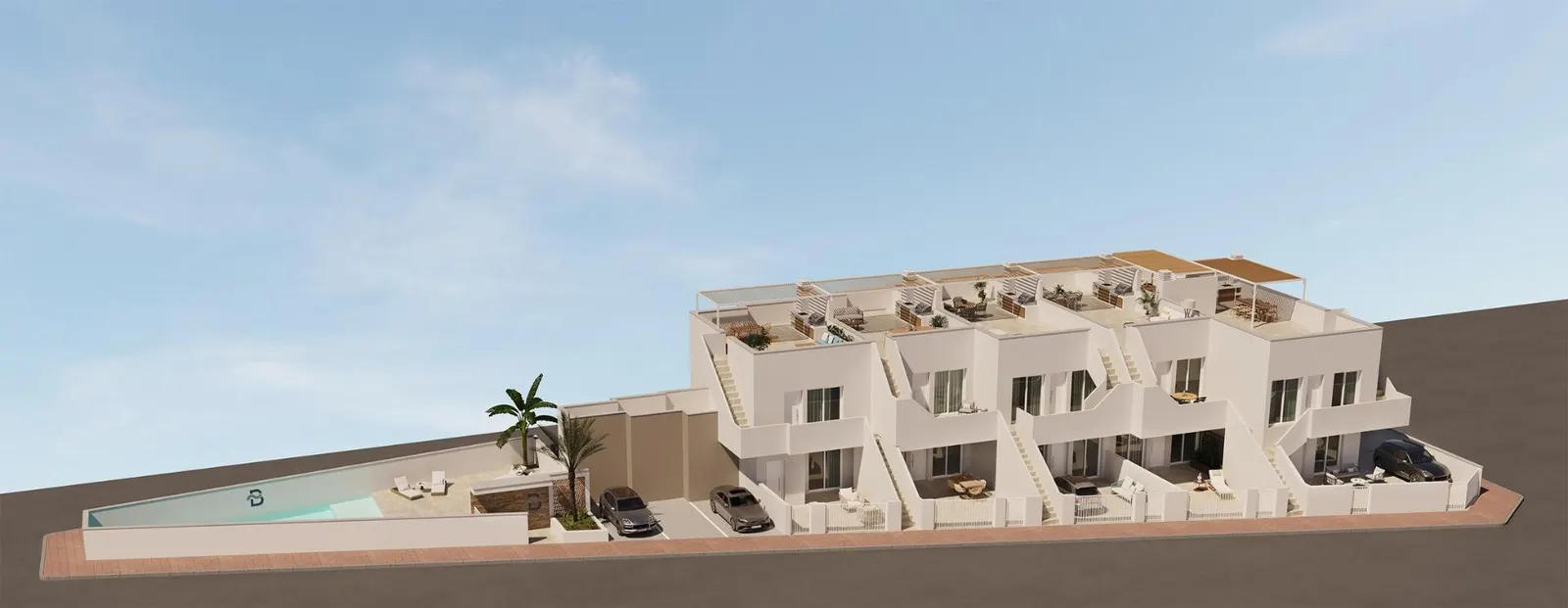 Modern Apartments with comunal Pool Near the Beach in San Pedro del Pinatar — 1