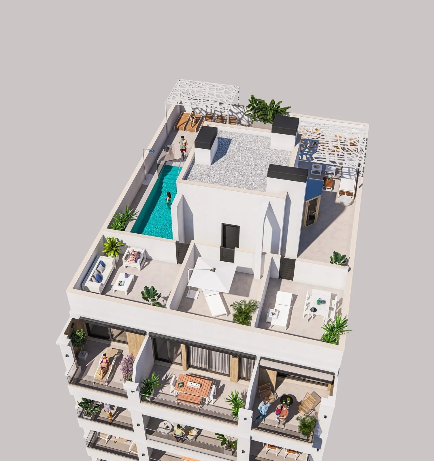 Modern New Build Apartments for Sale in Torrevieja 300m from Playa del Cura — 1