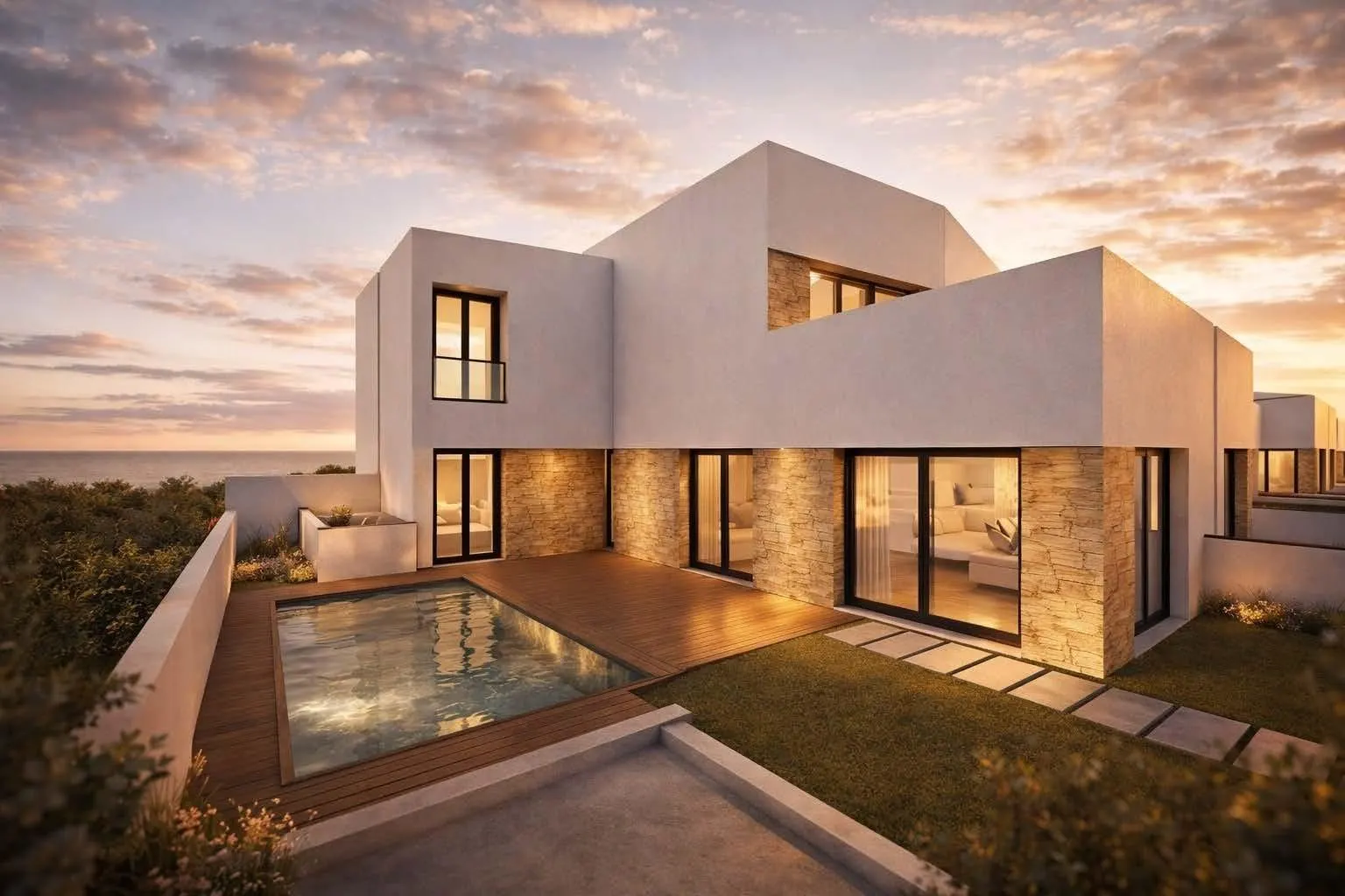 Modern New Build Quad Villas in Bigastro, Alicante — 1