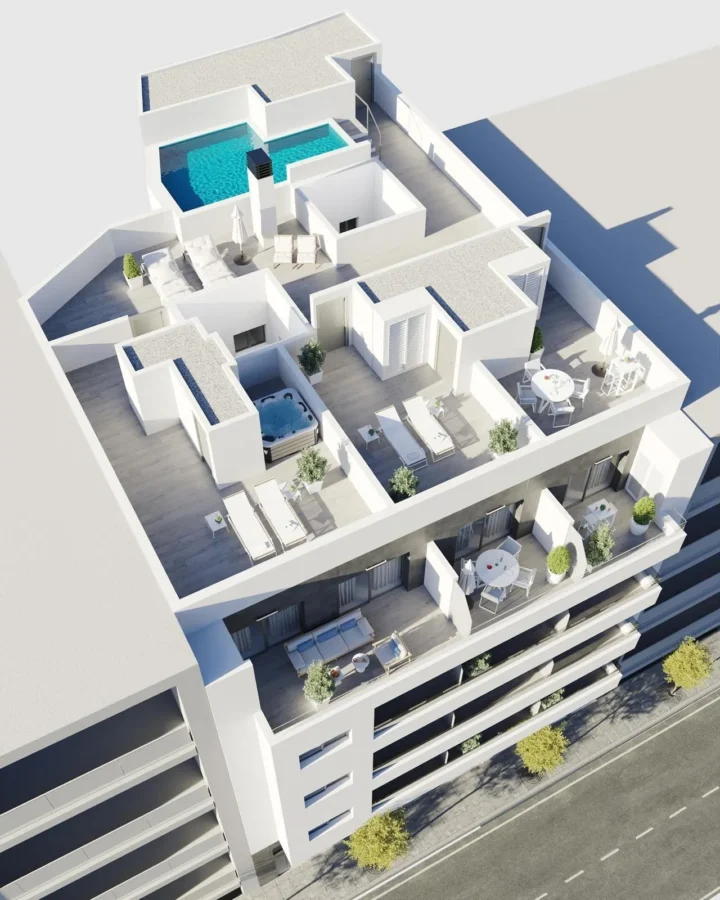 New Build Apartments in Torrevieja Just 400 m from Playa del Cura